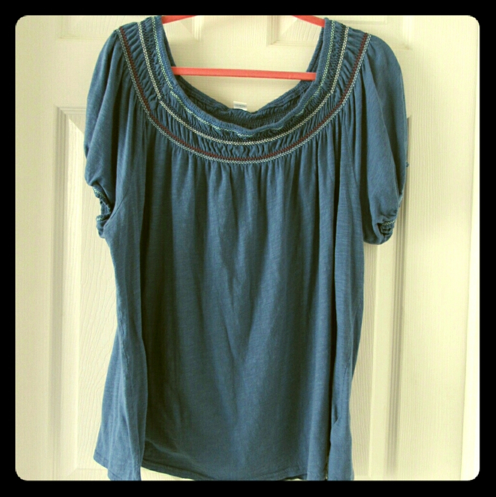 Off the Shoulder Pheasant Top